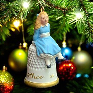 Alice in Wonderland Hallmark Miniature Keepsake Christmas Tree Ornament - 1995